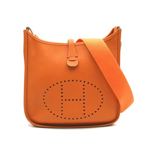 hermes taurillon clemence evelyne ii pm shoulder bag|authentic hermes evelyne bag.